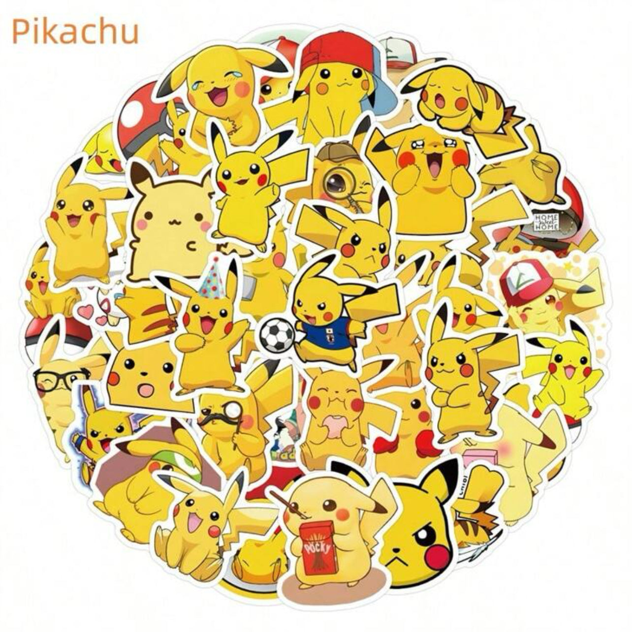 Stickers Pikachu - x10 pièces