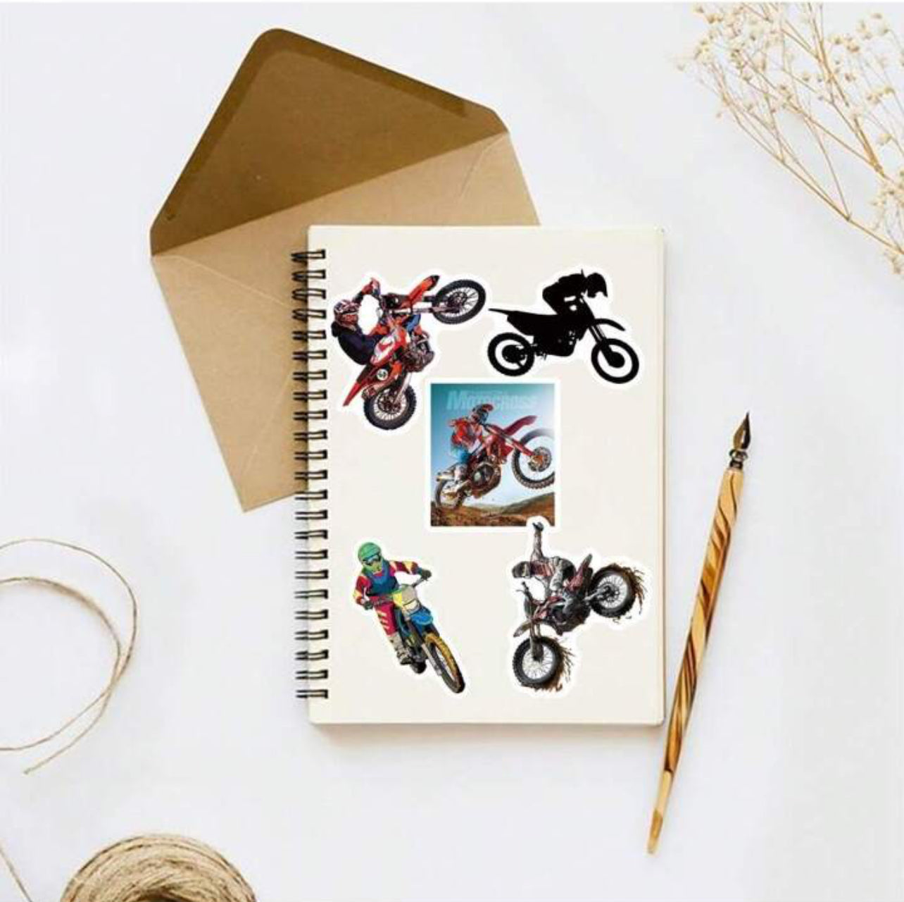 Stickers Motocross - x10 pièces