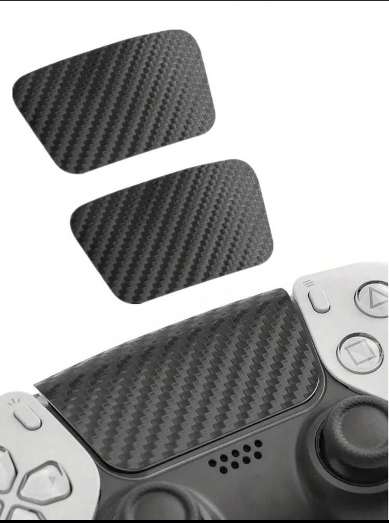 Autocollants en Fibre de Carbone pour Manette - 2 pièces