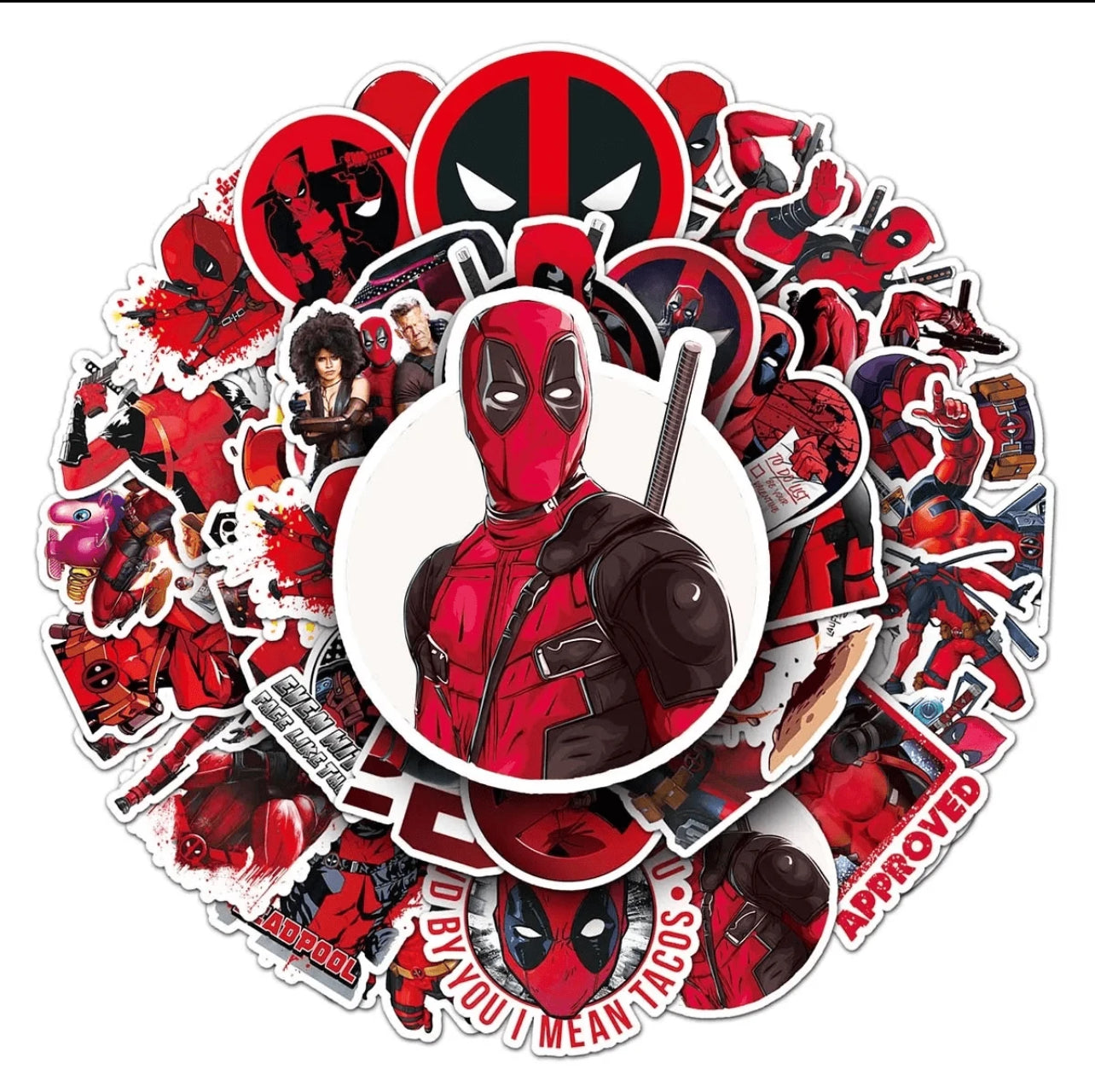 Autocollants Deadpool - x10 pièces