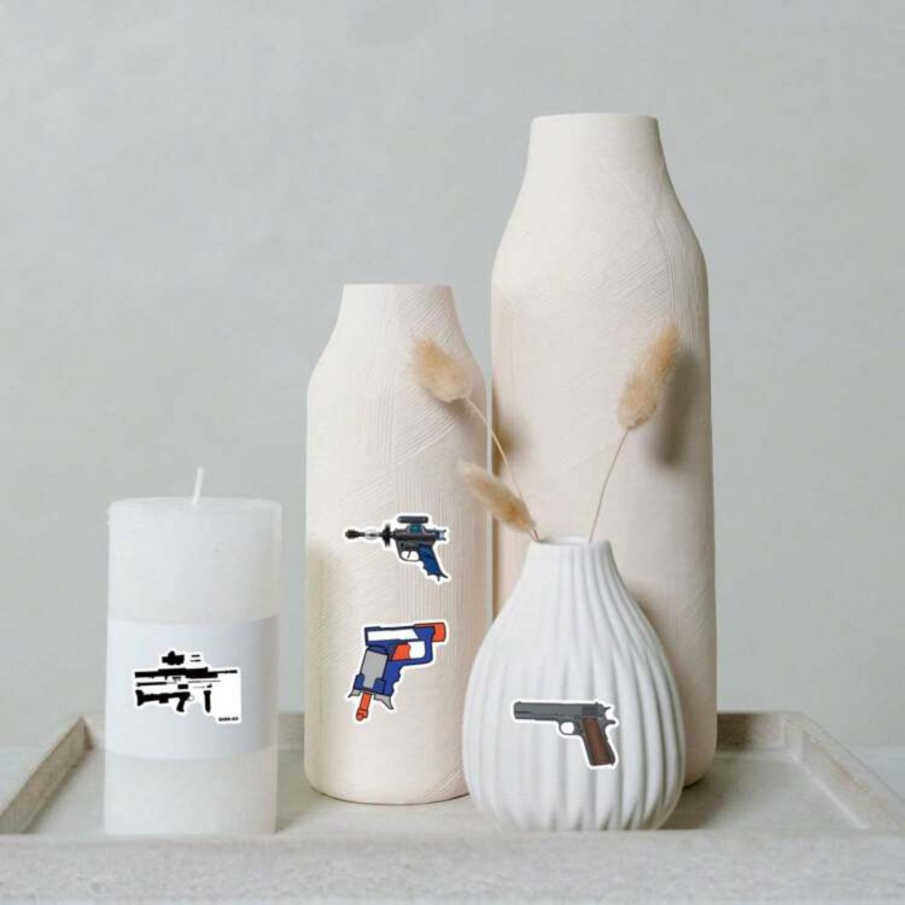 Autocollants Armes - x10 pièces