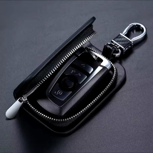 Porte-clés Similicuir Carbone