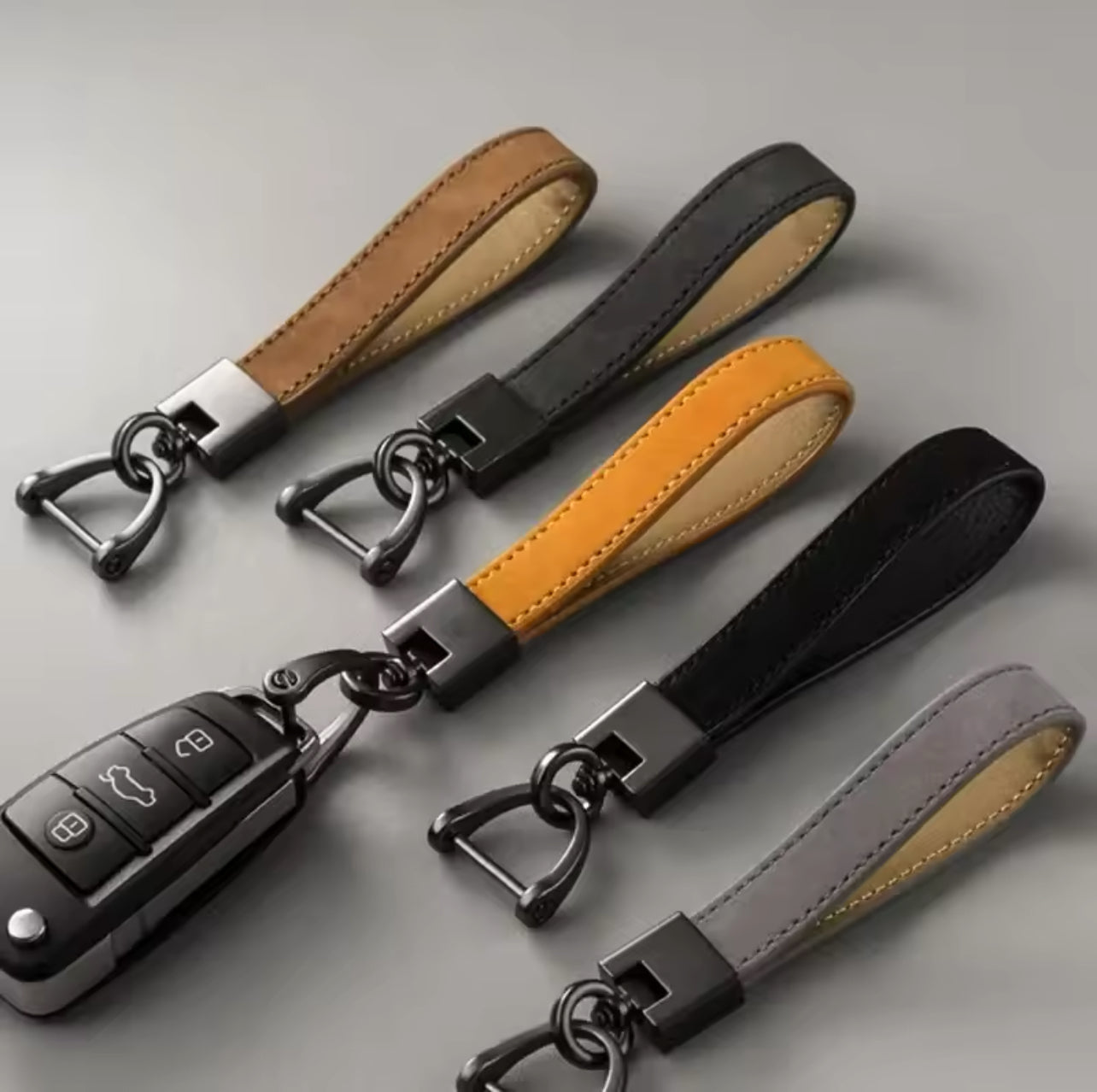 Porte-clé en similicuir élégant