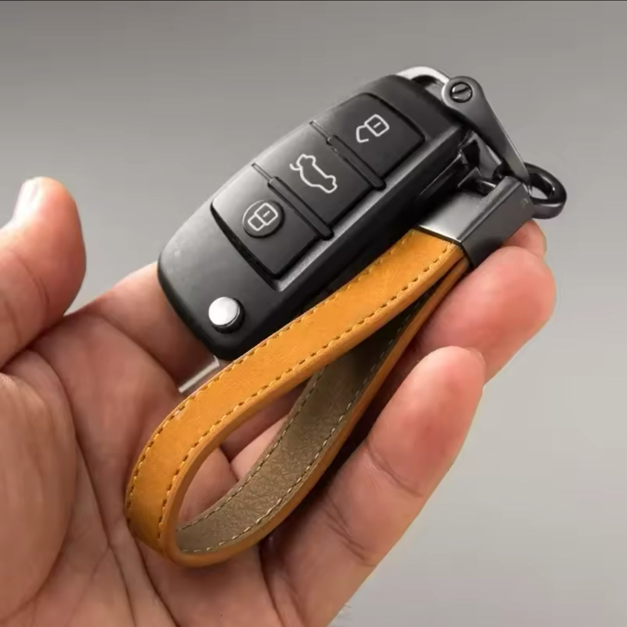 Porte-clé en similicuir élégant