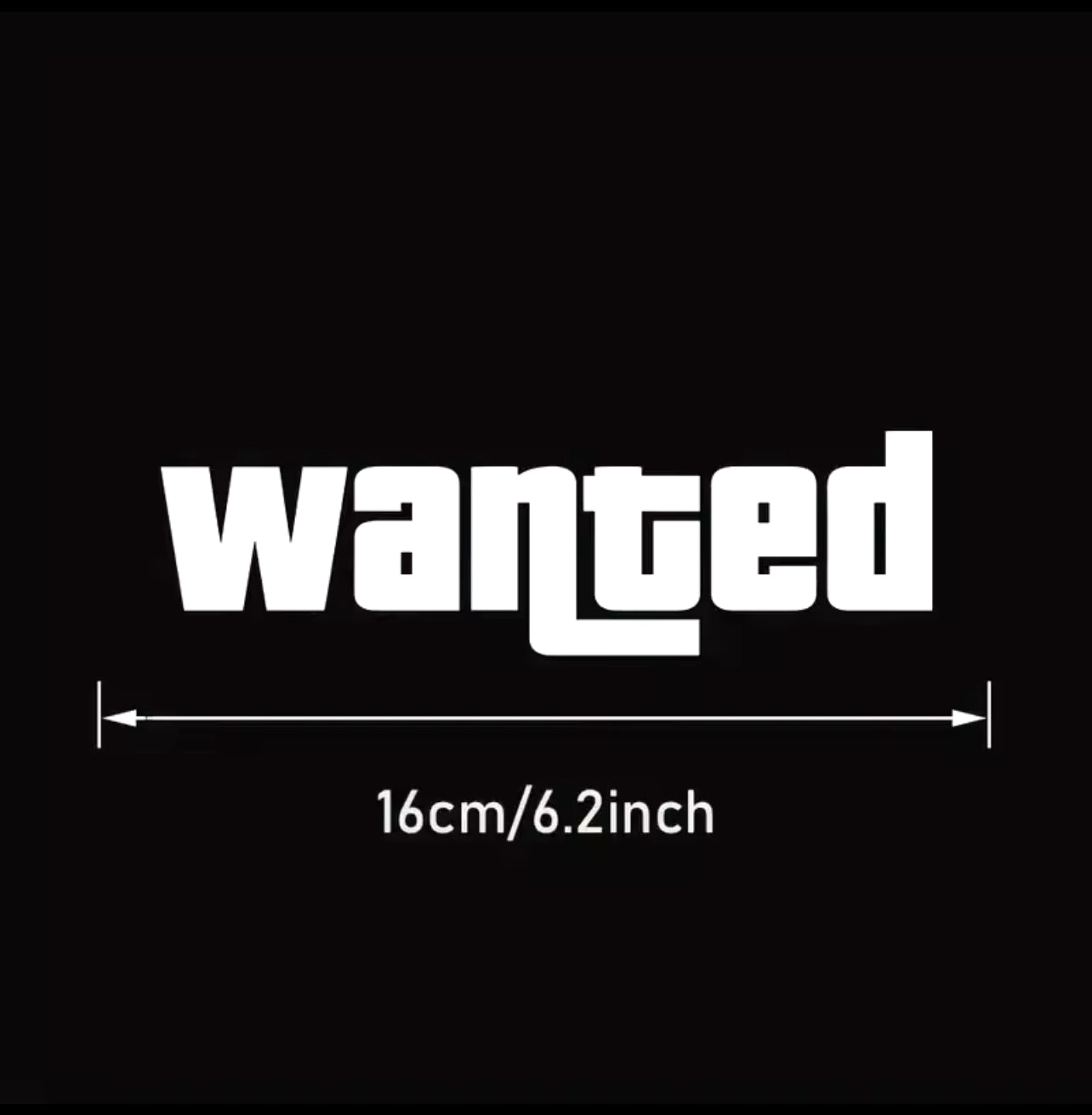 Sticker Auto "WANTED" â Style GTA