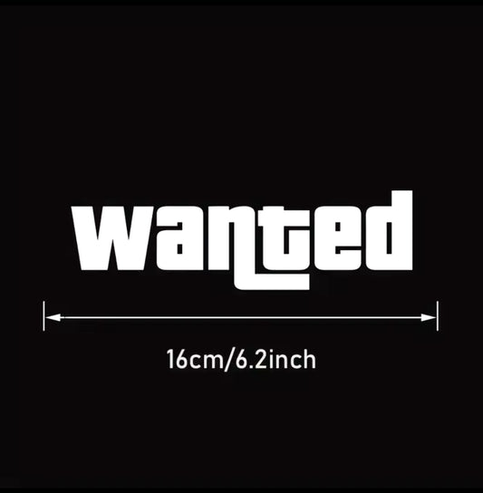 Sticker Auto "WANTED" – Style GTA