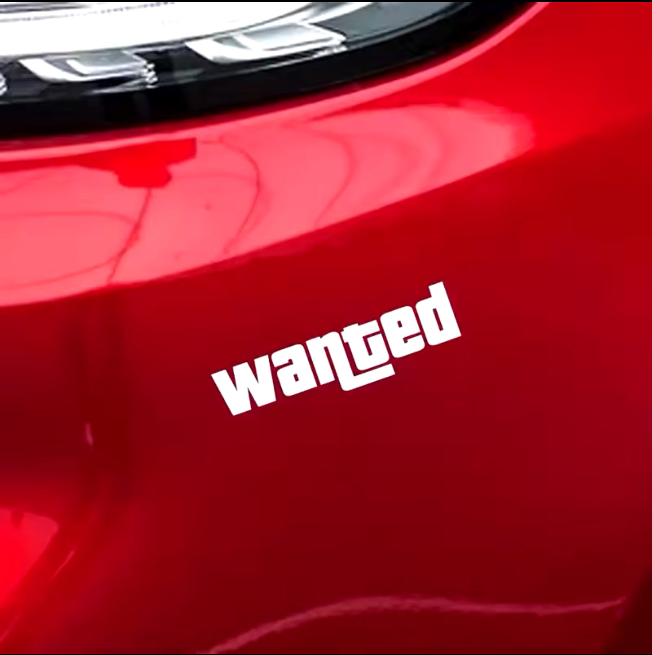 Sticker Auto "WANTED" â Style GTA