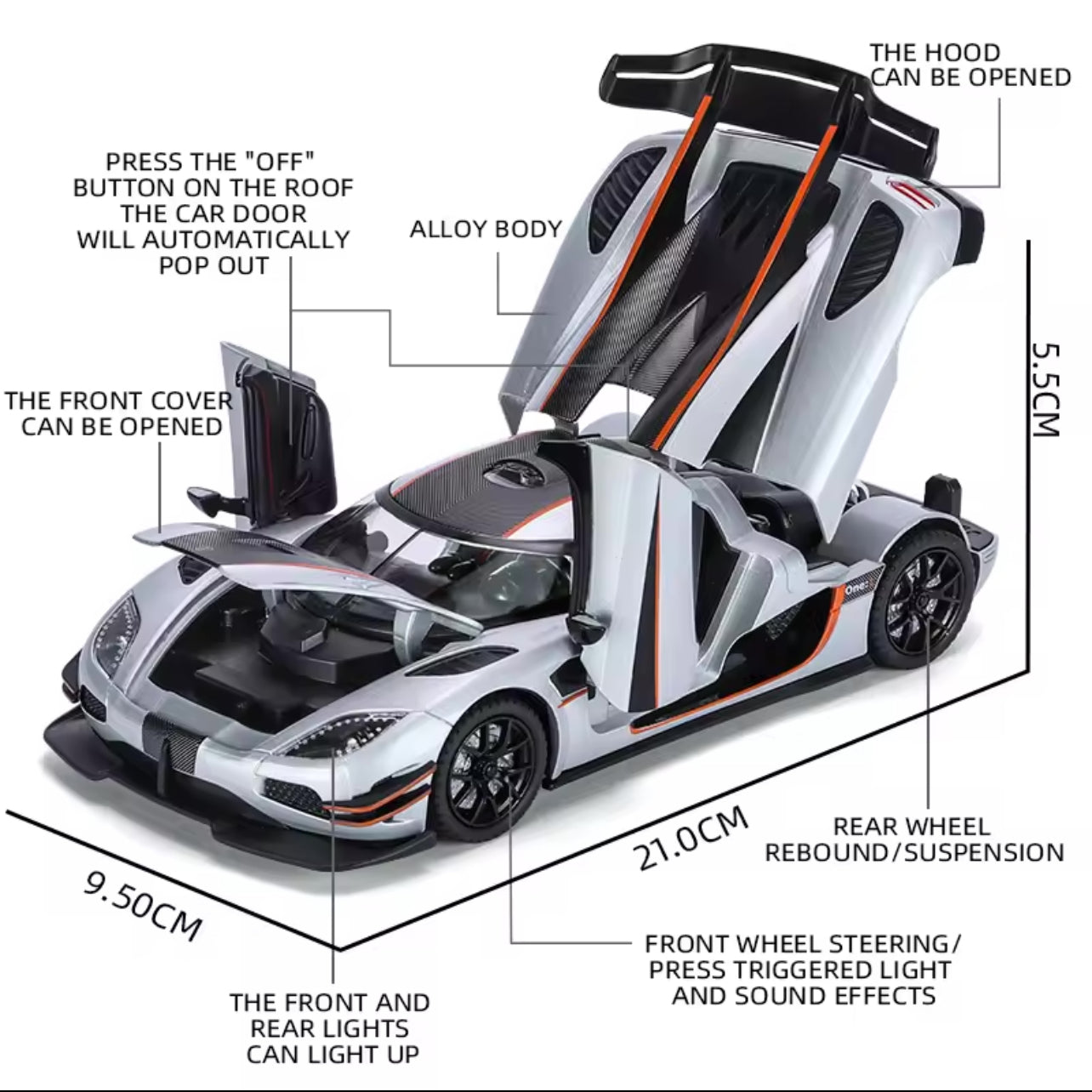 Koenigsegg One:1 Miniature 1:24