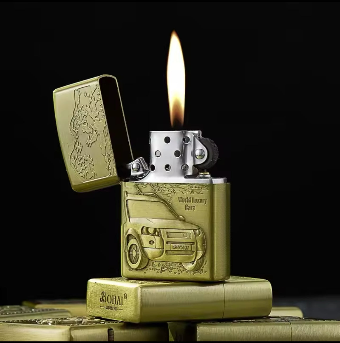 Briquet à Essence – Édition Luxe "World Luxury Cars