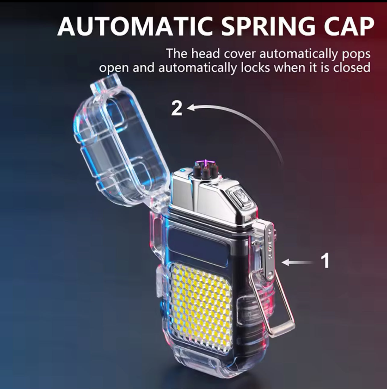 Briquet Électrique + Lampe Torche