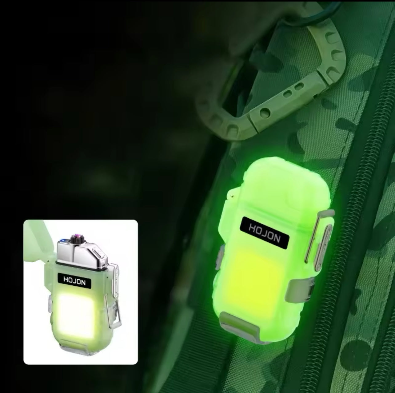 Briquet Électrique Étanche + Lampe torche