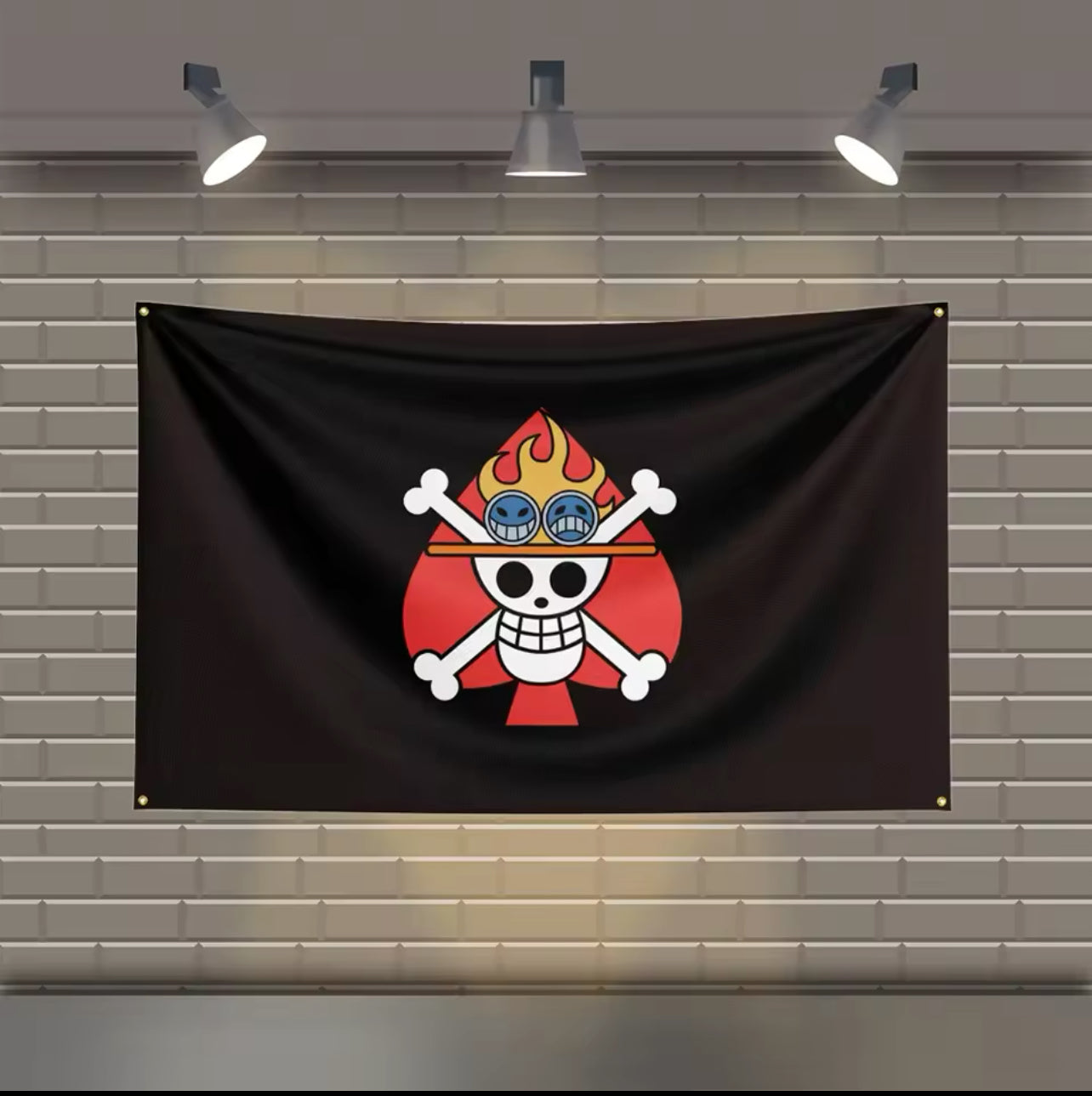 Drapeau One Piece â Skull et Flamme