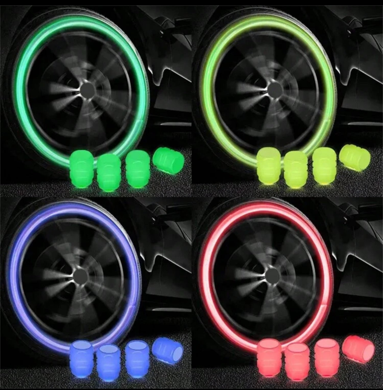 Capuchons Lumineux Roues