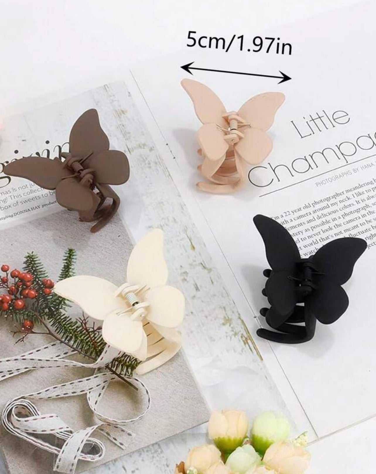 4 Pinces Papillon