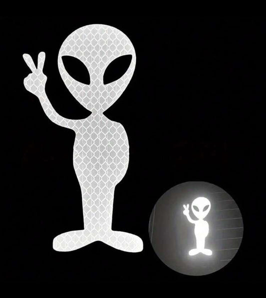 Sticker Alien Réfléchissant
