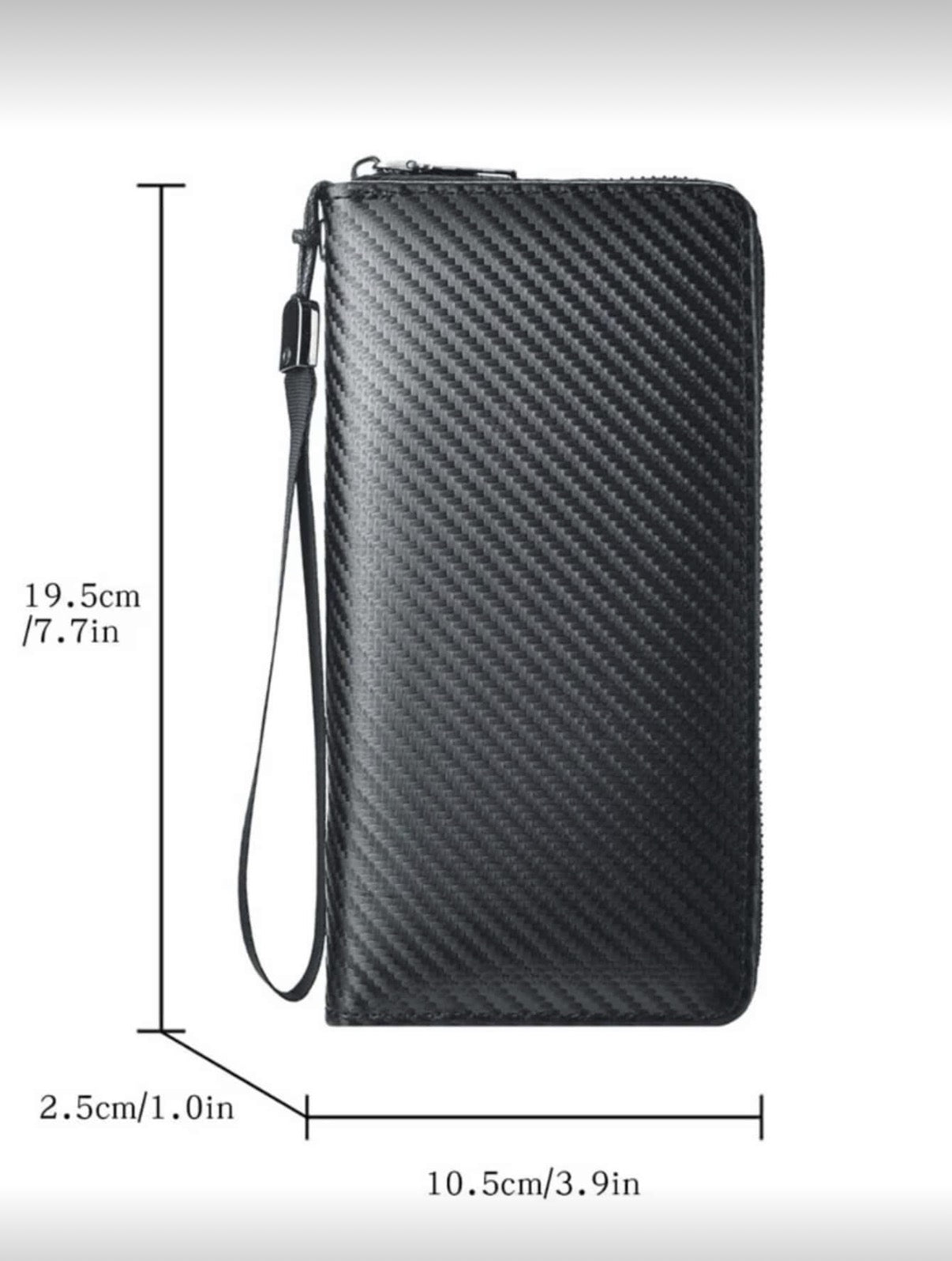 Portefeuille Carbone RFID