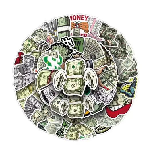 10 Autocollants Billets