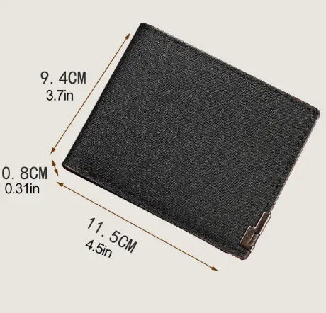 Portefeuille Homme Élégant Compact
