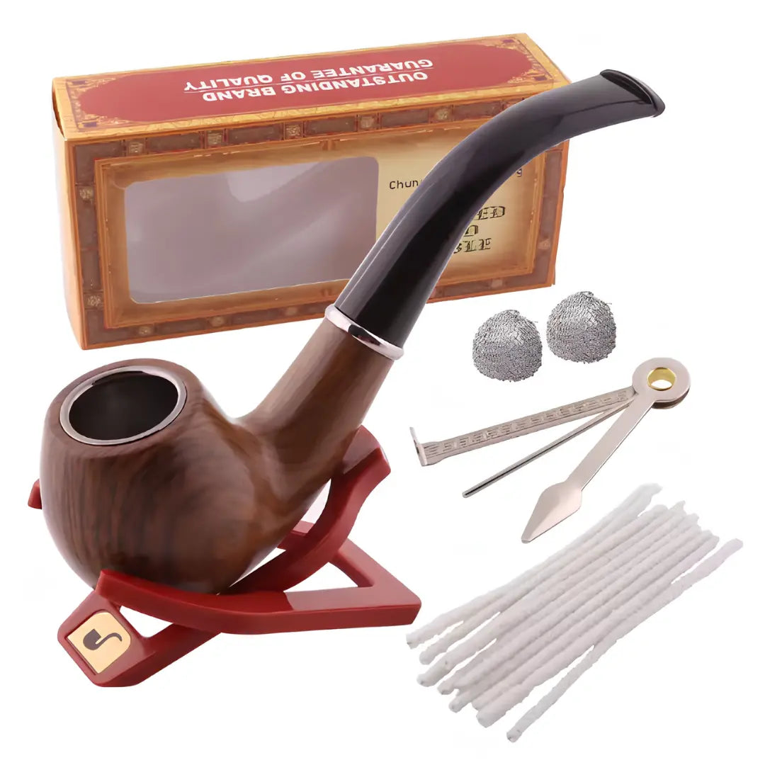 Pipe à Tabac Classique avec Kit Complet