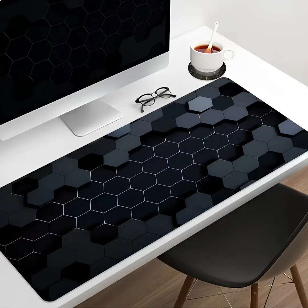 Tapis Hexa Noir