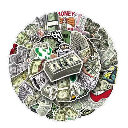 10 Autocollants Billets