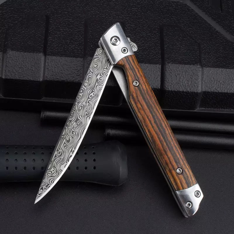 Couteau Damas Bois