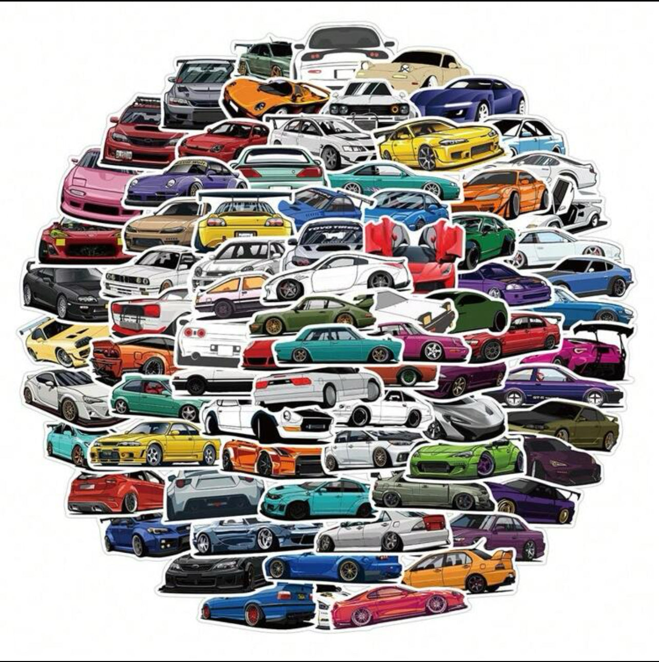 Stickers voitures de collection 🚗✨- x10 pièces