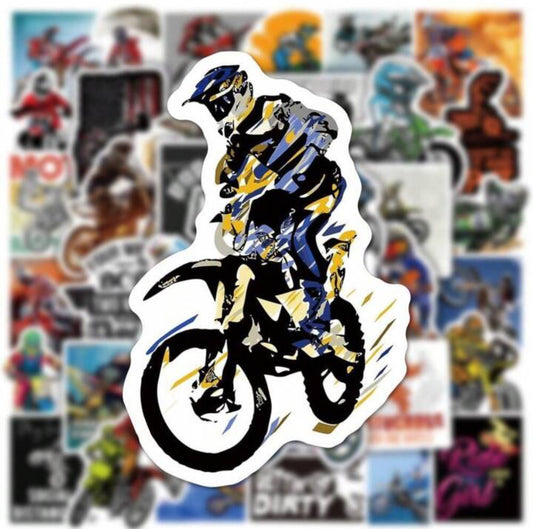 Stickers Motocross - x10 pièces