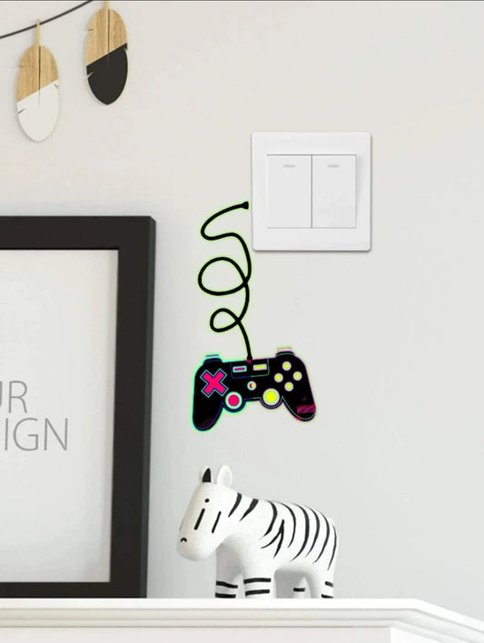 Autocollants Lumineux en Forme de Manette de Jeu - 1 pièce