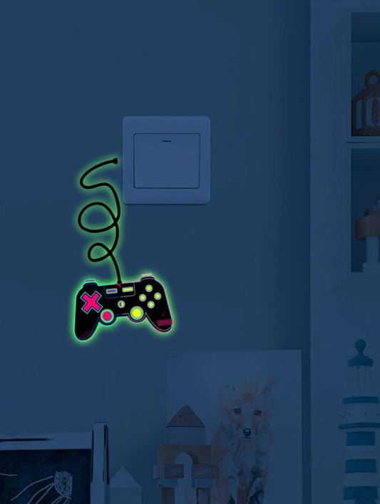 Autocollants Lumineux en Forme de Manette de Jeu - 1 pièce