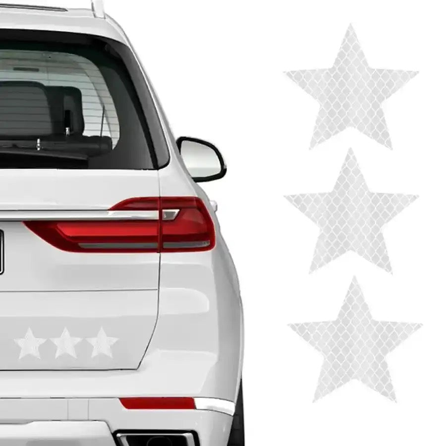 Autocollants Réfléchissants Étoiles – x10