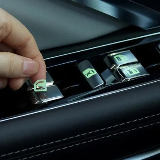 Autocollants Lumineux pour Commandes de Vitres - 16 pièces