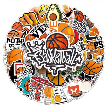 Autocollants Basketball - x10 pièces