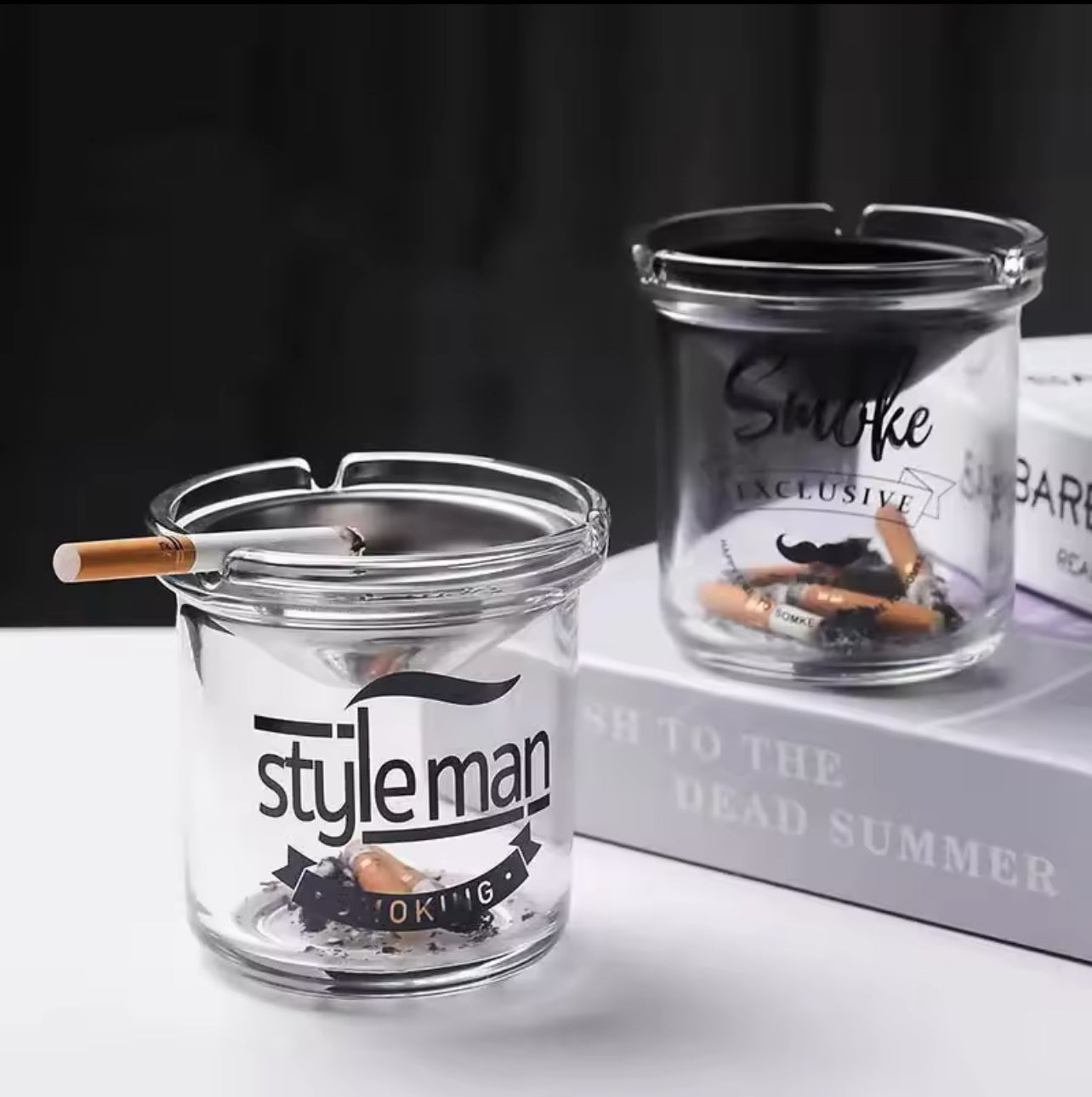 Cendrier Verre Gentleman