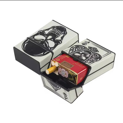 Boîte à Cigarettes Crâne Fluorescente