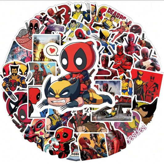 Autocollants Deadpool et Wolverine - x10 Pièces