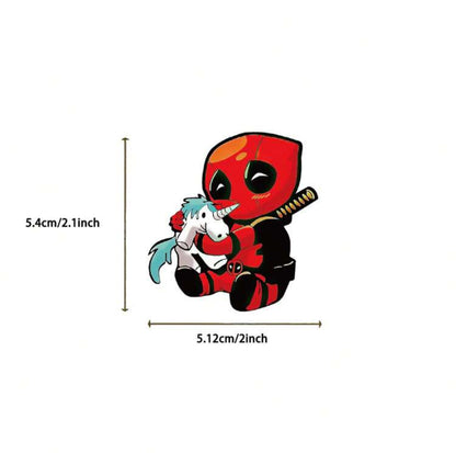 Autocollants Deadpool et Wolverine - x10 Pièces