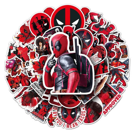 Autocollants Deadpool - x10 pièces