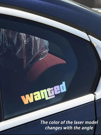 Sticker Auto Wanted