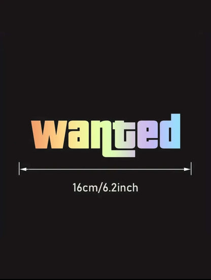Sticker Auto Wanted