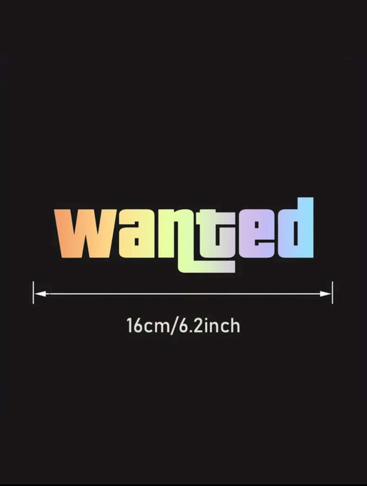 Sticker Auto Wanted