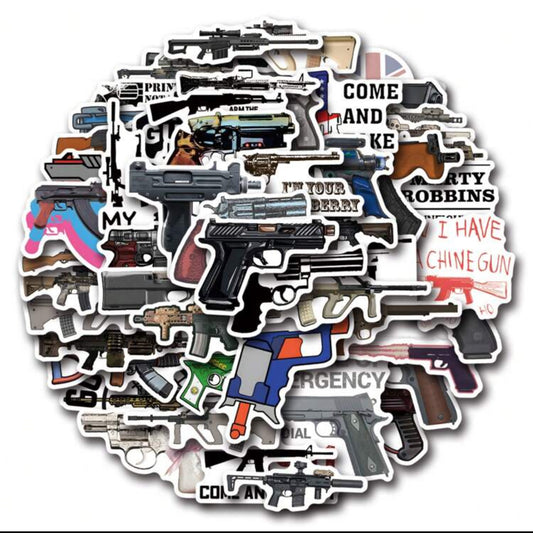 Autocollants Armes - x10 pièces