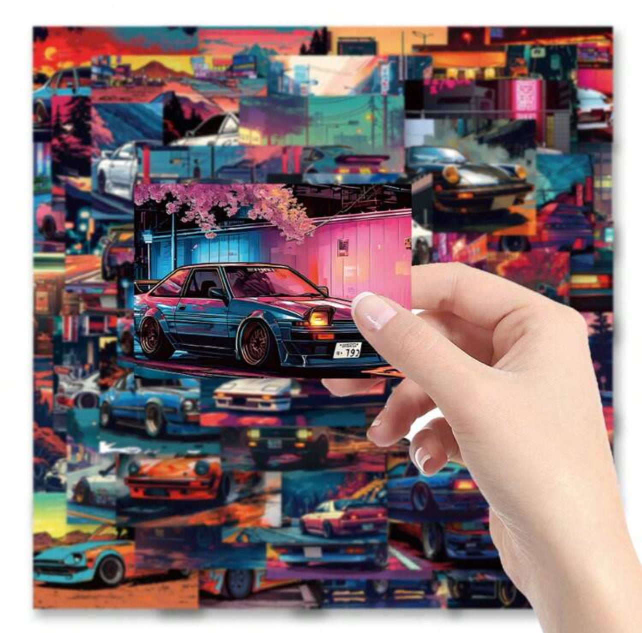 Stickers Voitures Rétro - x10