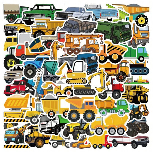 Stickers Véhicules de Chantier - x10