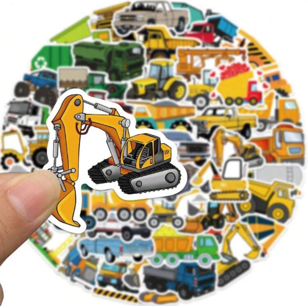 Stickers Véhicules de Chantier - x10