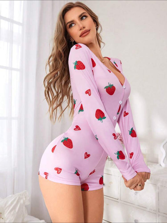 Pyjama Fraise Femme