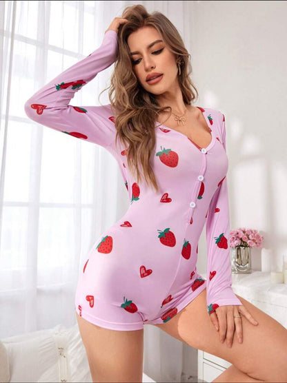 Pyjama Fraise Femme
