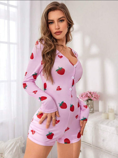 Pyjama Fraise Femme