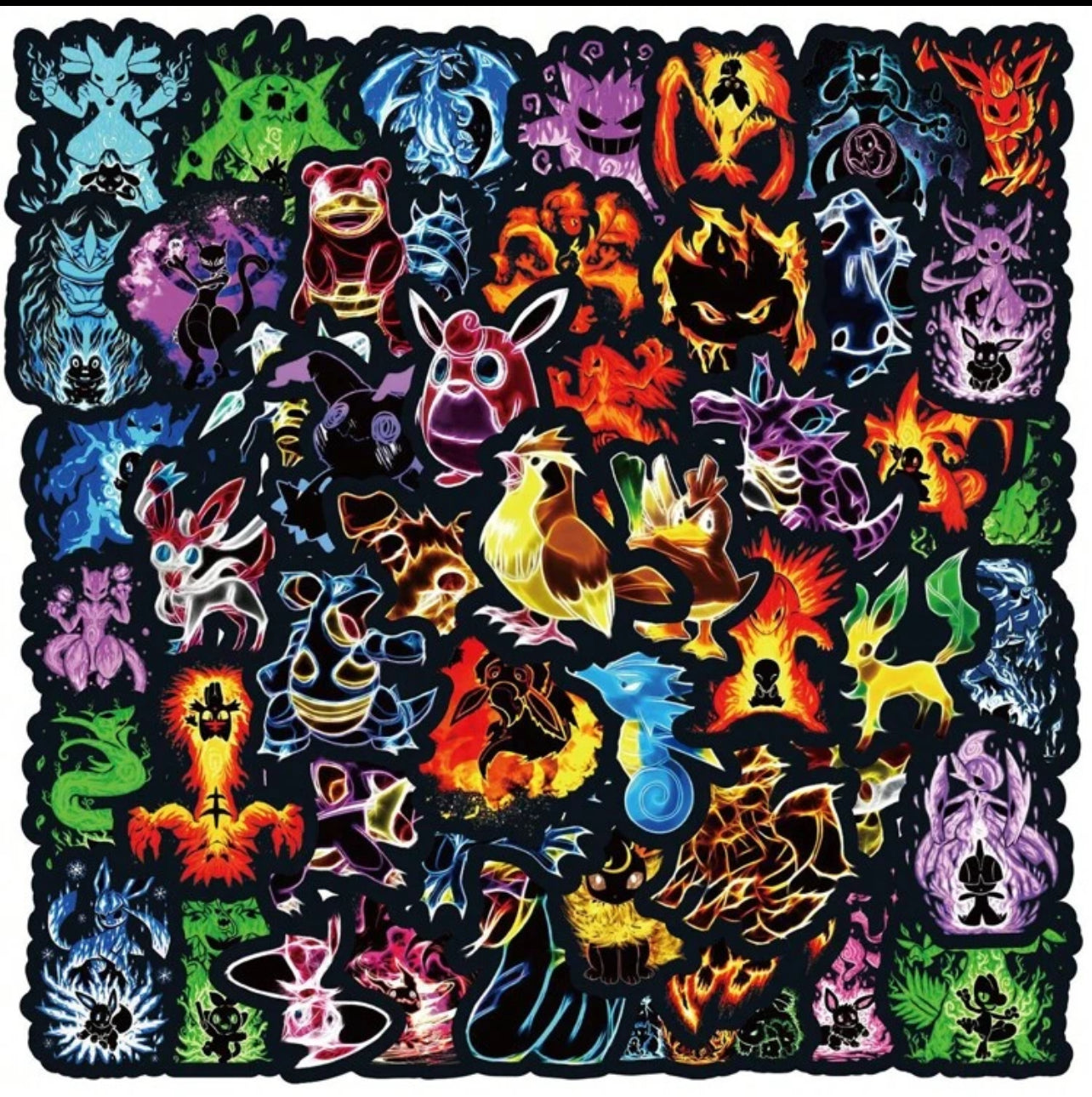 Stickers Créatures Fantastiques- x10