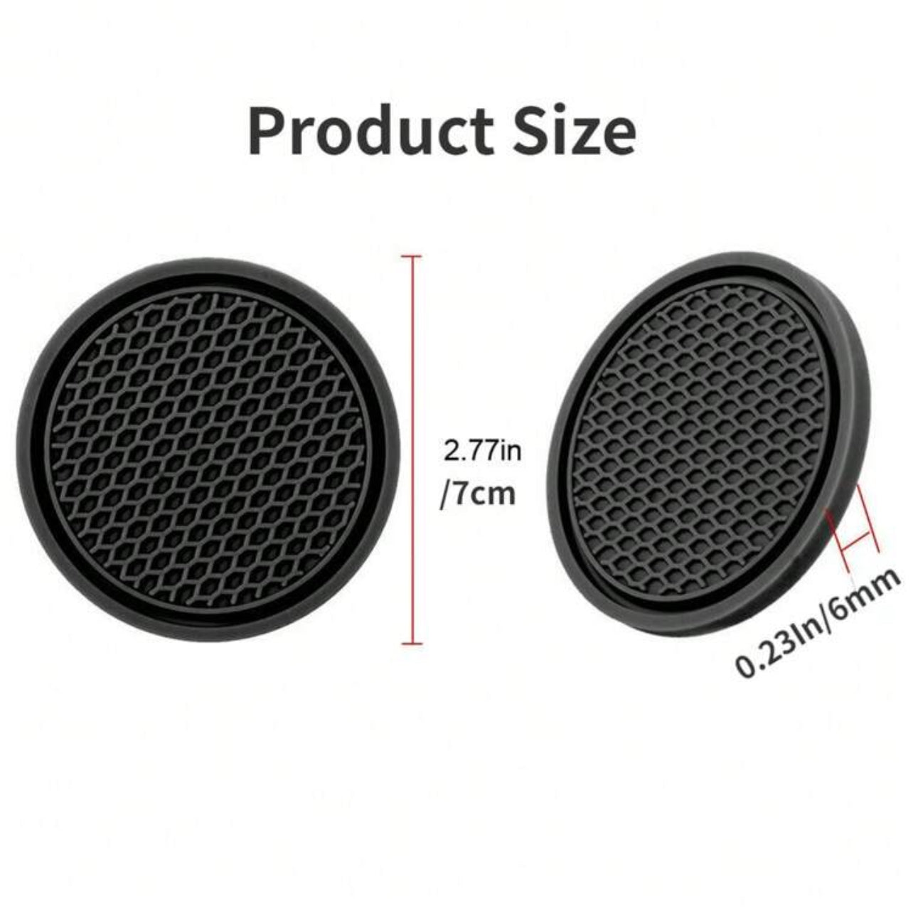 2 Tapis Antidérapant Porte Gobelet
